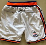 NBA New York Knicks 1994 NBA Finals Blanc Just Don Shorts